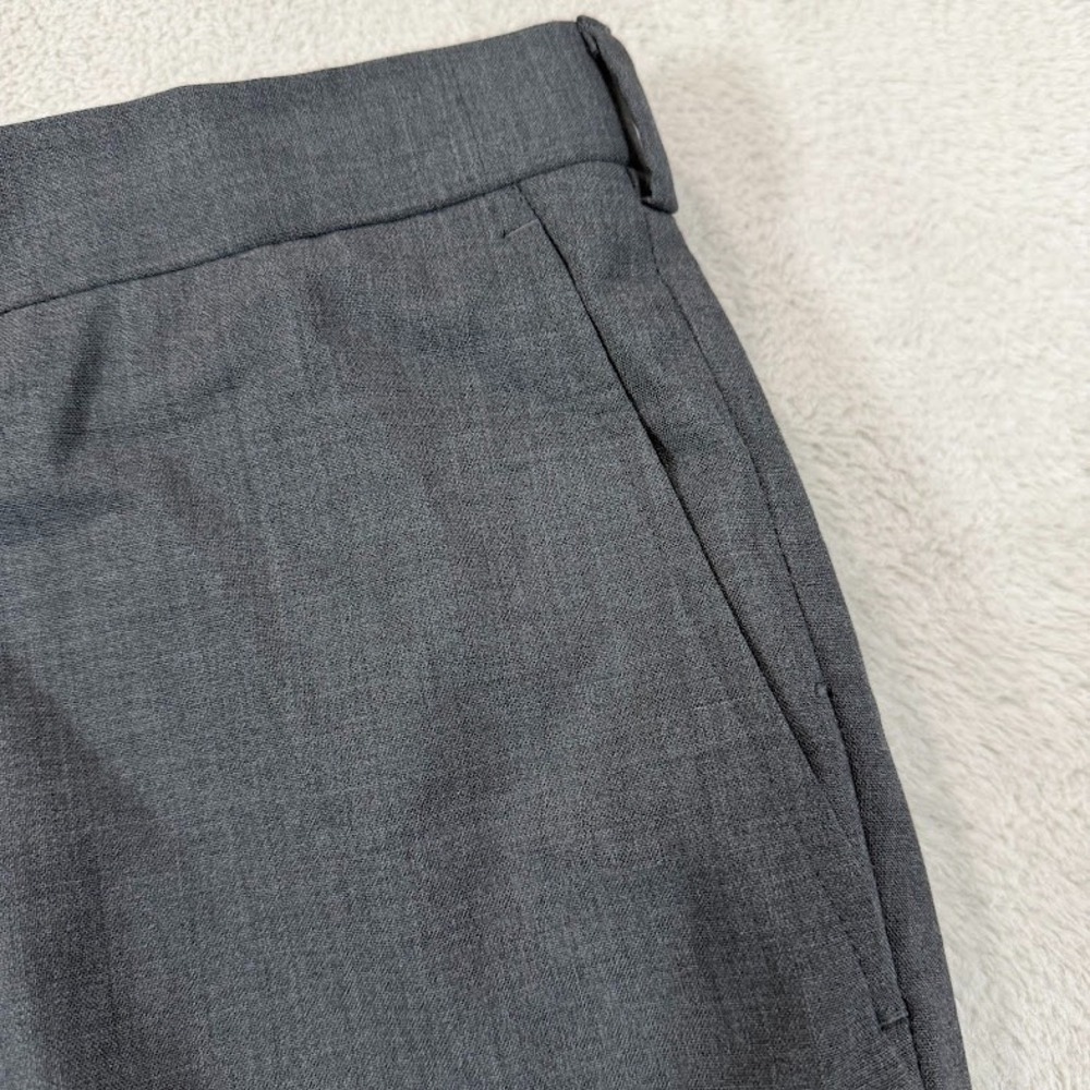 Proper Cloth Pants Mens 36x25 Short Gray Tropical Wool Reg Fit Dress Trousers - Picture 5 of 14